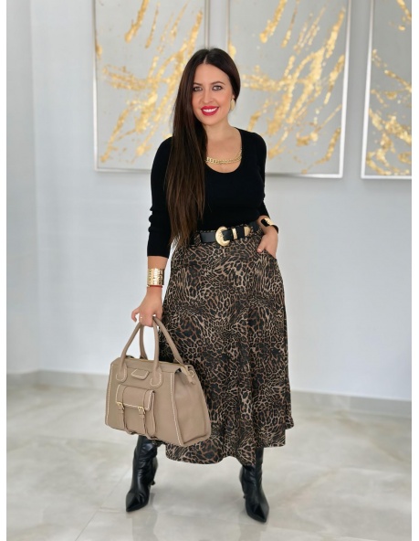 Falda Amareto Leopardo